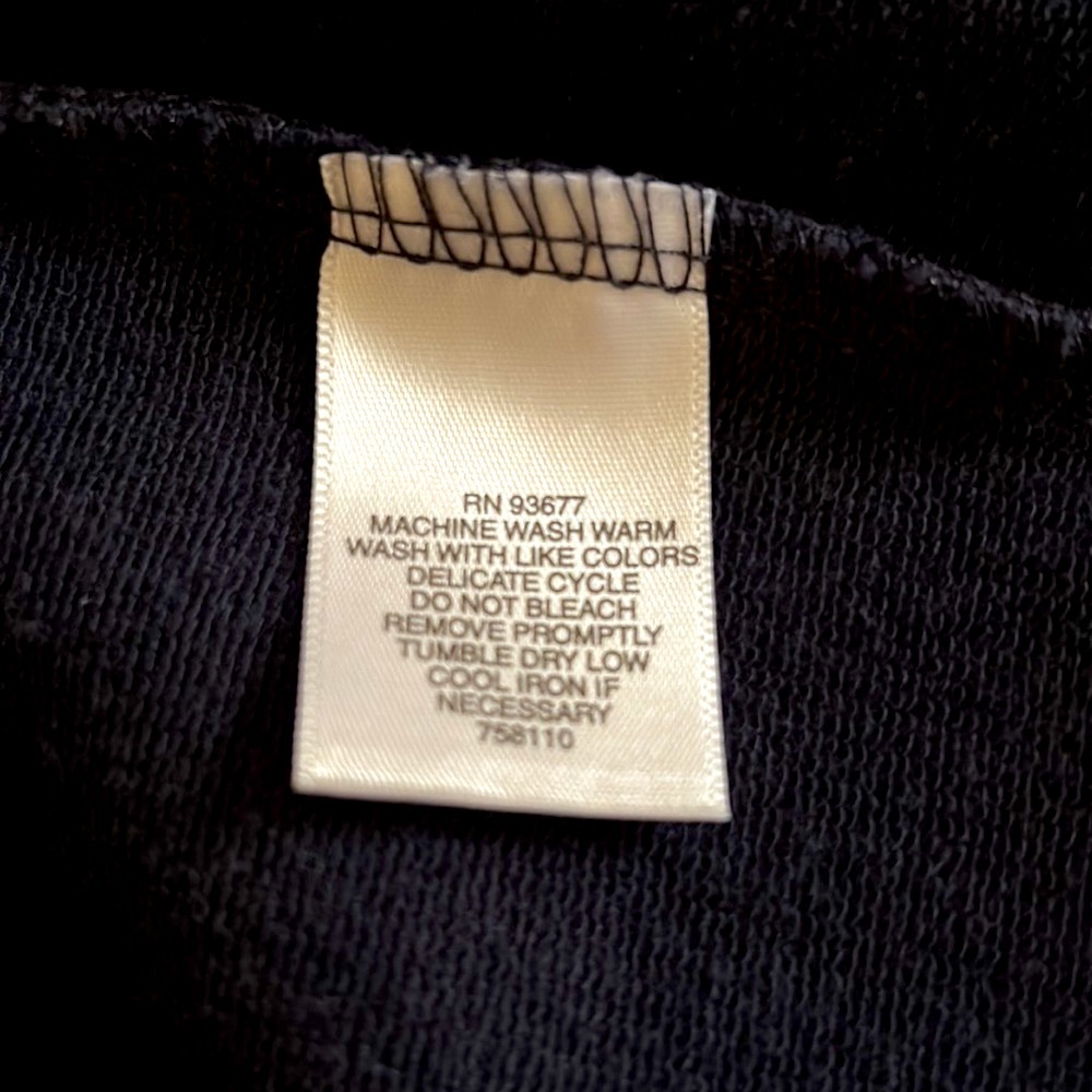 Liz Claiborne knit blazer. Navy blue size Medium. Soft, comfortable fabric - Picture 8 of 9